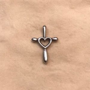 James Avery Cross Heart Pendant *retired*